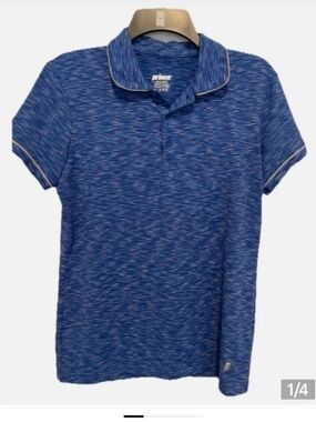 Prince Blue Heather Drift Short Sleeve Top